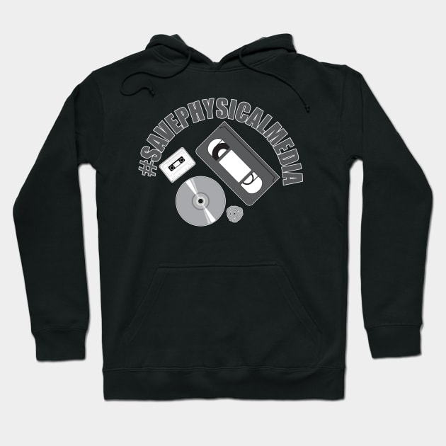 Save Physical Media Hoodie by old_school_designs